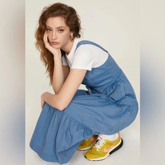 Madewell Button-Front Tiered Midi Dress in Stripe
ADD TO HEARTS - Picture 12 of 12